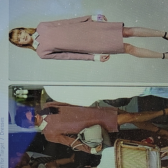 Victoria Beckham for Target Dresses & Skirts - 🟣Victoria Beckham Pink Collared Shift Rabbit Dress